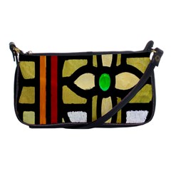 A Detail Of A Stained Glass Window Shoulder Clutch Bags by Amaryn4rt