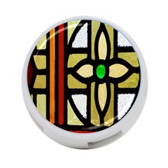 A Detail Of A Stained Glass Window 4-port Usb Hub (one Side) by Amaryn4rt