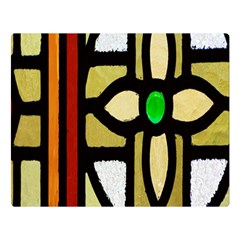 A Detail Of A Stained Glass Window Double Sided Flano Blanket (large)  by Amaryn4rt