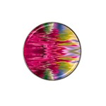 Abstract Pink Colorful Water Background Hat Clip Ball Marker Front