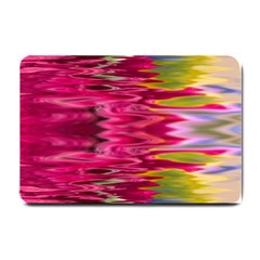 Abstract Pink Colorful Water Background Small Doormat  by Amaryn4rt