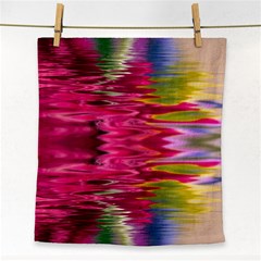 Abstract Pink Colorful Water Background Face Towel by Amaryn4rt