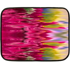 Abstract Pink Colorful Water Background Fleece Blanket (mini) by Amaryn4rt