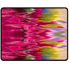 Abstract Pink Colorful Water Background Double Sided Fleece Blanket (medium)  by Amaryn4rt