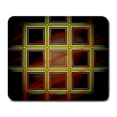 Drawing Of A Color Fractal Window Large Mousepads by Amaryn4rt