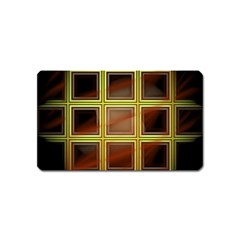 Drawing Of A Color Fractal Window Magnet (name Card) by Amaryn4rt