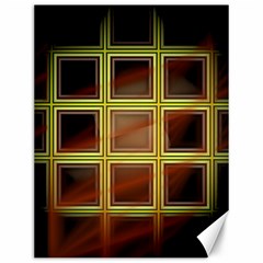 Drawing Of A Color Fractal Window Canvas 12  X 16   by Amaryn4rt