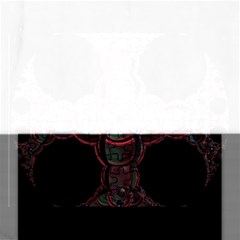 Fractal Red Cross On Black Background Rectangular Jigsaw Puzzl by Amaryn4rt