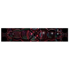 Fractal Red Cross On Black Background Flano Scarf (small) by Amaryn4rt