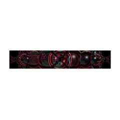 Fractal Red Cross On Black Background Flano Scarf (mini) by Amaryn4rt