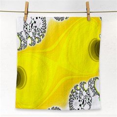 Fractal Abstract Background Face Towel by Amaryn4rt