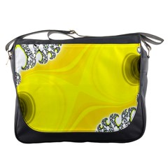 Fractal Abstract Background Messenger Bags by Amaryn4rt