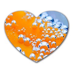 Bubbles Background Heart Mousepads