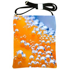 Bubbles Background Shoulder Sling Bags by Amaryn4rt