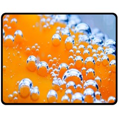 Bubbles Background Fleece Blanket (medium)  by Amaryn4rt