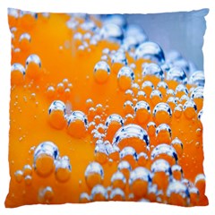 Bubbles Background Large Cushion Case (one Side) by Amaryn4rt