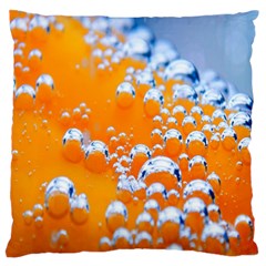 Bubbles Background Large Flano Cushion Case (two Sides) by Amaryn4rt