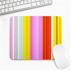 Multi Colored Bright Stripes Striped Background Wallpaper Large Mousepads by Amaryn4rt