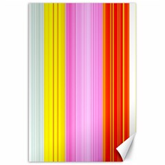 Multi Colored Bright Stripes Striped Background Wallpaper Canvas 20  X 30   by Amaryn4rt