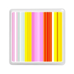 Multi Colored Bright Stripes Striped Background Wallpaper Memory Card Reader (square)  by Amaryn4rt