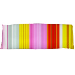 Multi Colored Bright Stripes Striped Background Wallpaper Body Pillow Case (dakimakura)