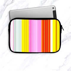 Multi Colored Bright Stripes Striped Background Wallpaper Apple Ipad Mini Zipper Cases by Amaryn4rt