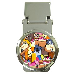 Sweet Stuff Digitally Created Sweet Food Wallpaper Money Clip Watches by Amaryn4rt