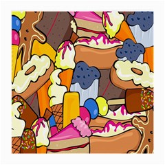 Sweet Stuff Digitally Created Sweet Food Wallpaper Medium Glasses Cloth by Amaryn4rt