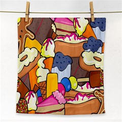 Sweet Stuff Digitally Created Sweet Food Wallpaper Face Towel by Amaryn4rt