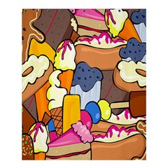 Sweet Stuff Digitally Created Sweet Food Wallpaper Shower Curtain 60  X 72  (medium)  by Amaryn4rt