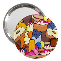 Sweet Stuff Digitally Created Sweet Food Wallpaper 3  Handbag Mirrors by Amaryn4rt