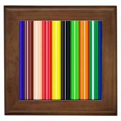 Colorful Striped Background Wallpaper Pattern Framed Tiles