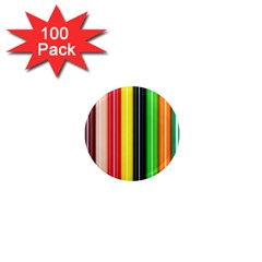 Colorful Striped Background Wallpaper Pattern 1  Mini Magnets (100 Pack)  by Amaryn4rt