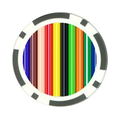 Colorful Striped Background Wallpaper Pattern Poker Chip Card Guard (10 Pack) by Amaryn4rt