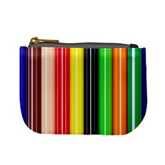 Colorful Striped Background Wallpaper Pattern Mini Coin Purses by Amaryn4rt