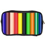 Colorful Striped Background Wallpaper Pattern Toiletries Bags Front