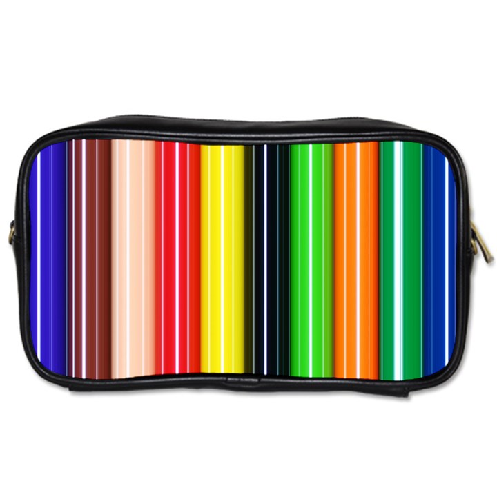 Colorful Striped Background Wallpaper Pattern Toiletries Bags