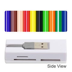 Colorful Striped Background Wallpaper Pattern Memory Card Reader (stick)  by Amaryn4rt