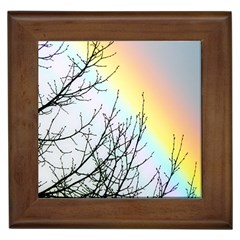 Rainbow Sky Spectrum Rainbow Colors Framed Tiles by Amaryn4rt