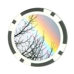 Rainbow Sky Spectrum Rainbow Colors Poker Chip Card Guard by Amaryn4rt