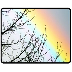 Rainbow Sky Spectrum Rainbow Colors Fleece Blanket (medium)  by Amaryn4rt