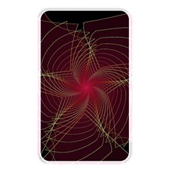 Fractal Red Star Isolated On Black Background Memory Card Reader by Amaryn4rt