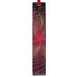 Fractal Red Star Isolated On Black Background Large Book Marks Front