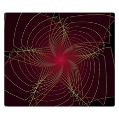 Fractal Red Star Isolated On Black Background Double Sided Flano Blanket (small)  by Amaryn4rt