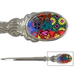 Digitally Created Abstract Patchwork Collage Pattern Letter Openers Front