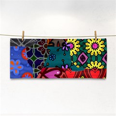 Digitally Created Abstract Patchwork Collage Pattern Cosmetic Storage Cases by Amaryn4rt