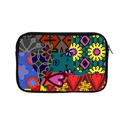 Digitally Created Abstract Patchwork Collage Pattern Apple Macbook Pro 13  Zipper Case by Amaryn4rt