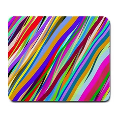 Multi Color Tangled Ribbons Background Wallpaper Large Mousepads by Amaryn4rt