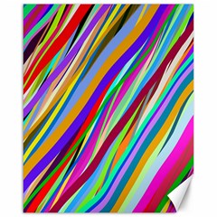 Multi Color Tangled Ribbons Background Wallpaper Canvas 16  X 20   by Amaryn4rt