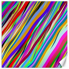 Multi Color Tangled Ribbons Background Wallpaper Canvas 20  X 20   by Amaryn4rt